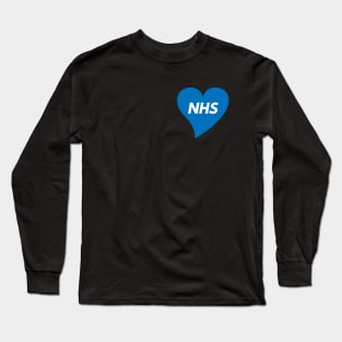 NHS Blue heart Flag Long Sleeve T-Shirt